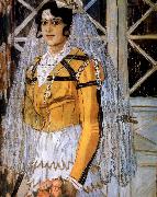 Alexander Yakovlevich GOLOVIN The Woman of spanish oil painting artist